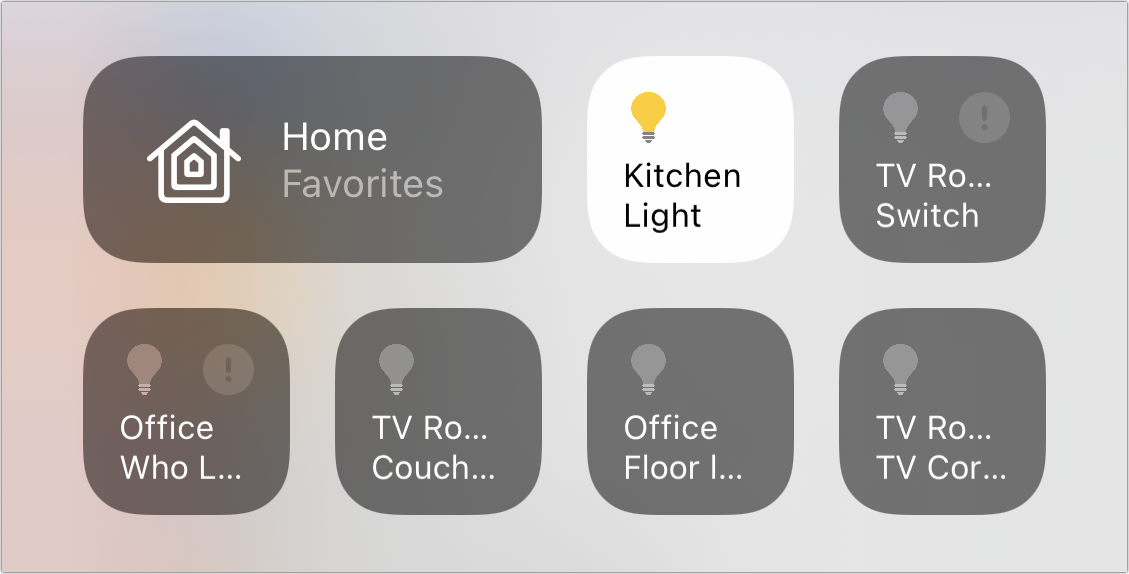 Figure 15: Control Center in iOS 14 tries to show accessory controls it thinks you want.