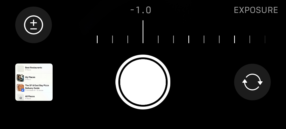 Figure 40: Move the slider to adjust the exposure.