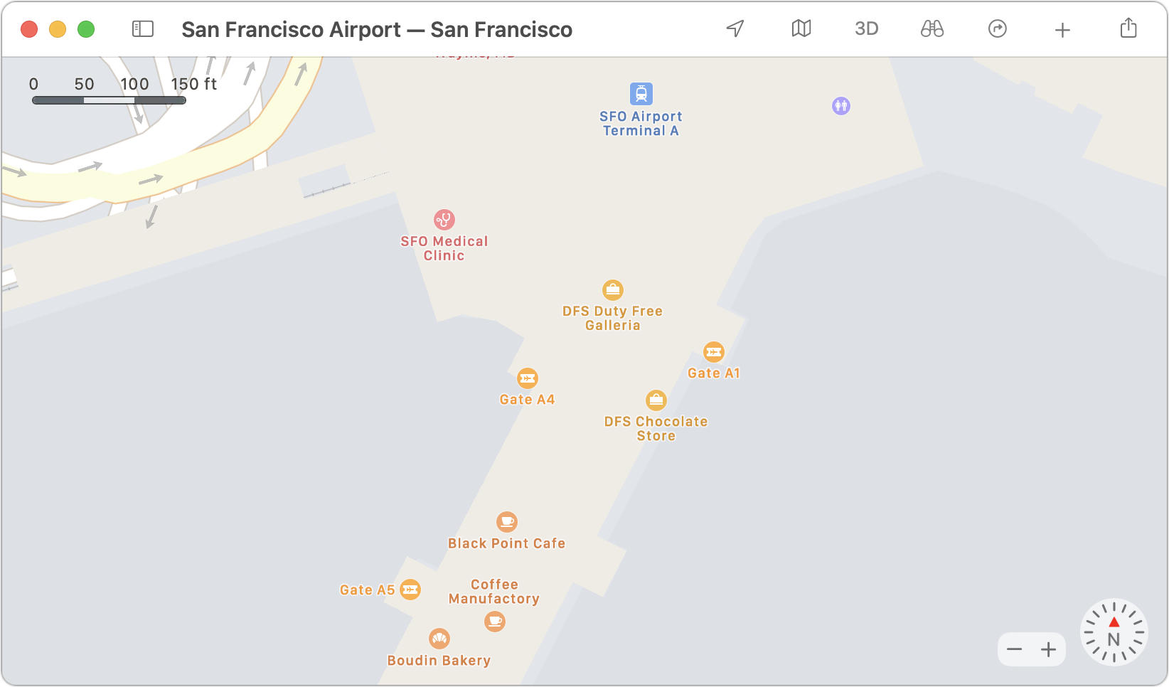 Figure 28: A tiny portion of one terminal at SFO.