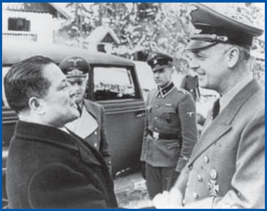 Japanese ambassador to Germany Baron Oshima meeting with Nazi foreign minister Joachim von Ribbentrop