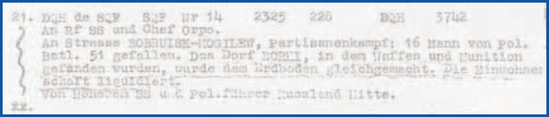 Decrypt of Police message (NARA, RG 457, HCC, Box 1386)