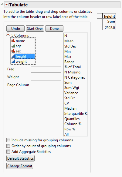 Height Variable Added