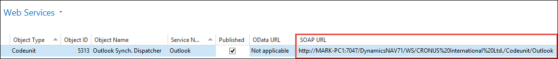 Exposing a NAV web service