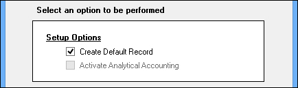 Creating default records