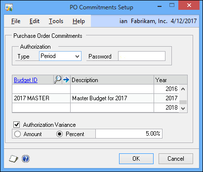 Enabling PO Commitments