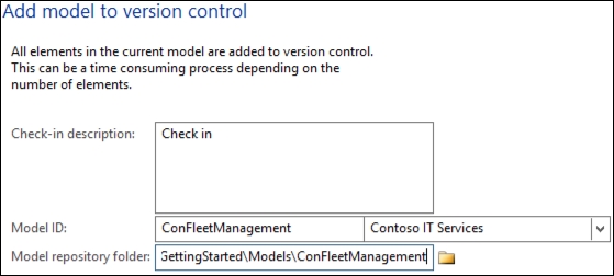 Adding a model to version control
