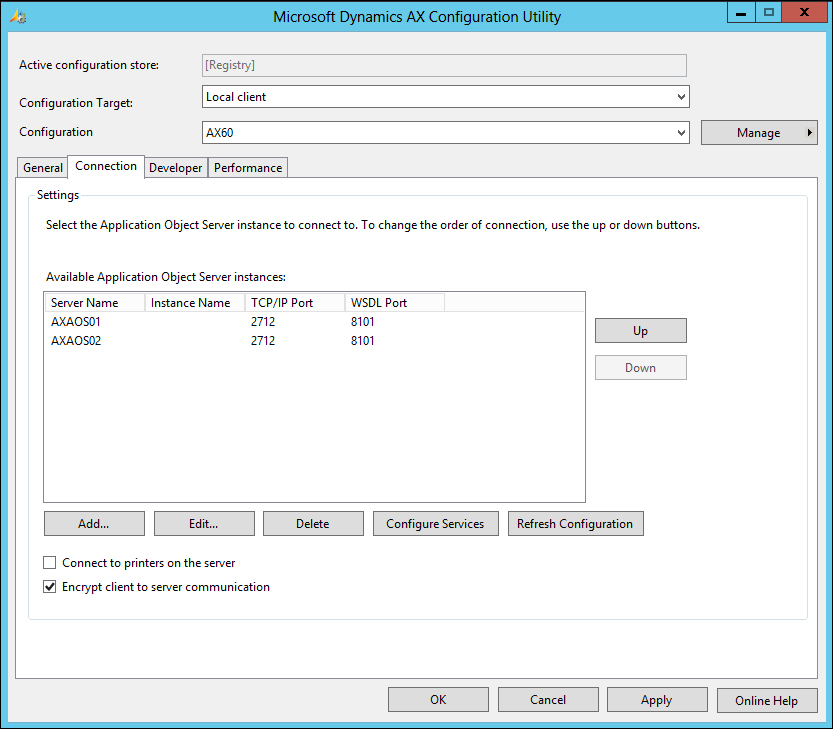 Configuring the cluster