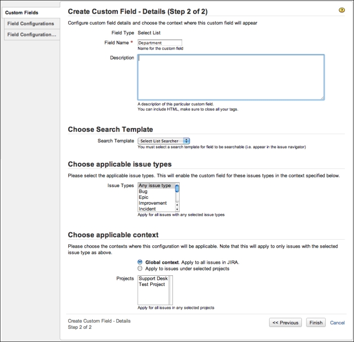 Adding a custom field