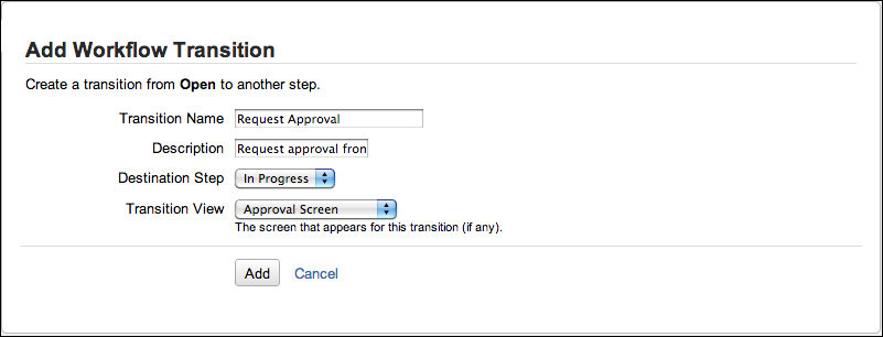 Adding a transition between steps