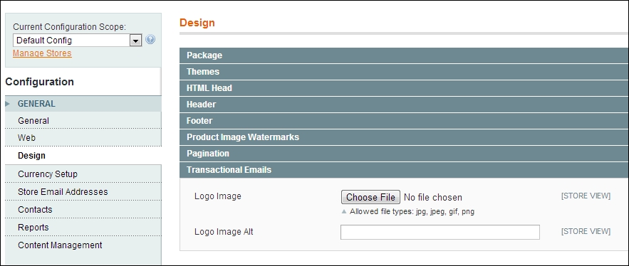 Changing the e-mail template logo