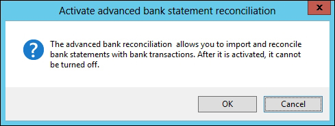 Bank account reconciliation