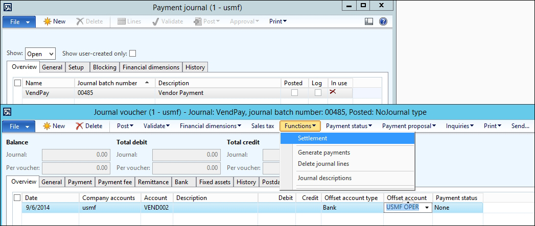 The prepayment invoice