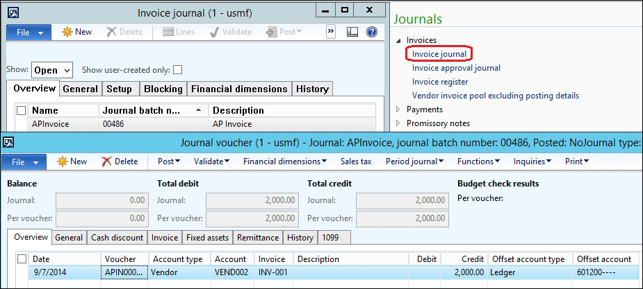 The prepayment invoice