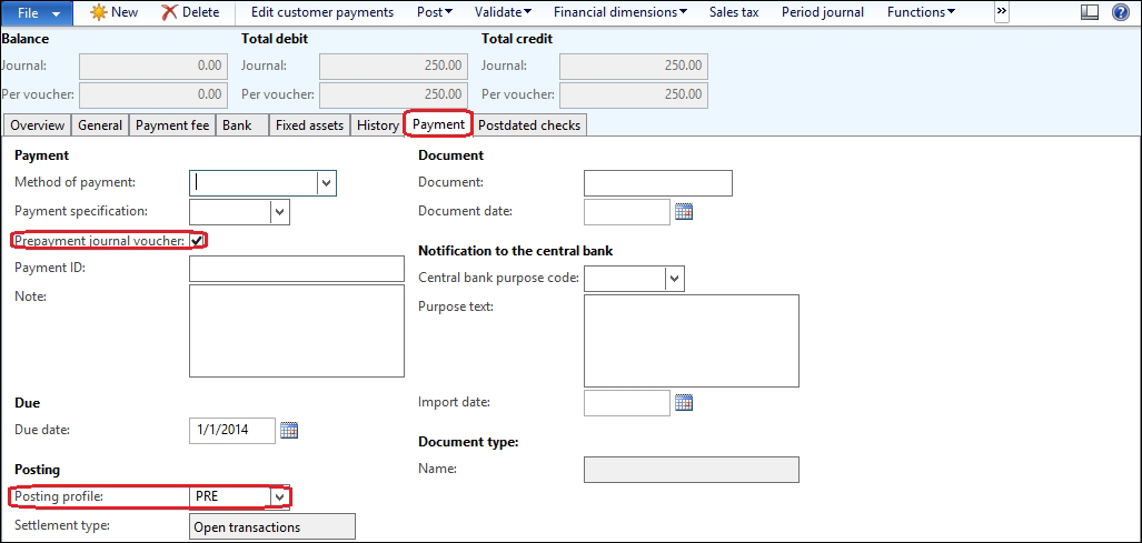 Customer credit limit management