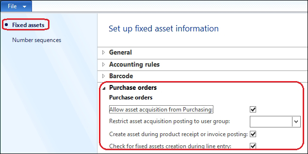 Exploring fixed assets transactions