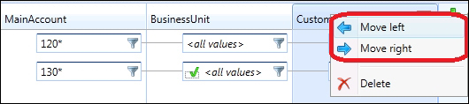 Configuring the account structure