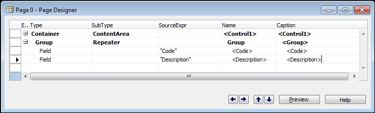 Creating and modifying tables