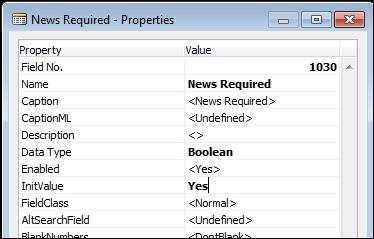 Assigning an InitValue property