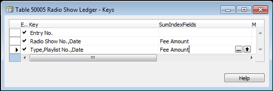 Secondary keys and SumIndexFields