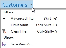 Role Tailored Client filter access