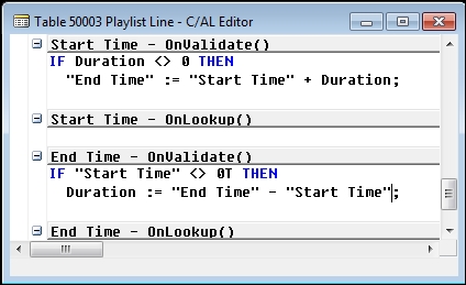 Playlist Line Validations