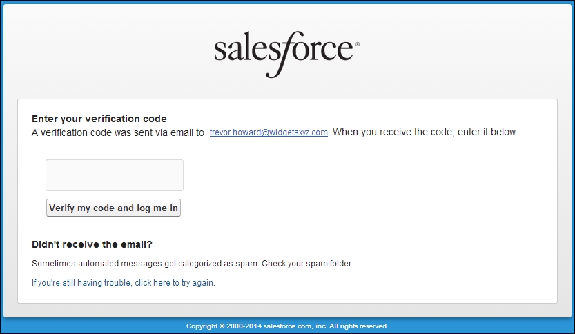 E-mail message verification code