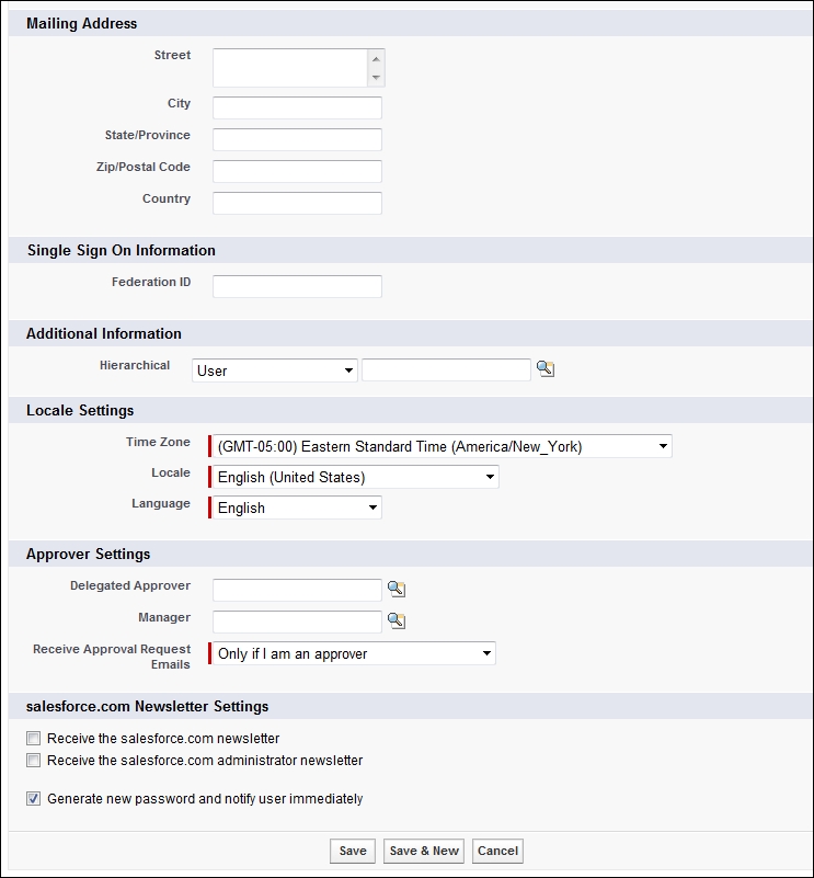 Creating new user records