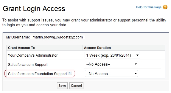 A how-to guide to help users grant login access to you