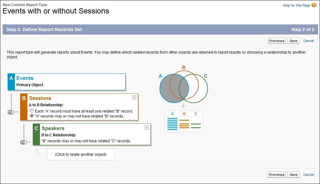 Step 2 – Define Report Records Set