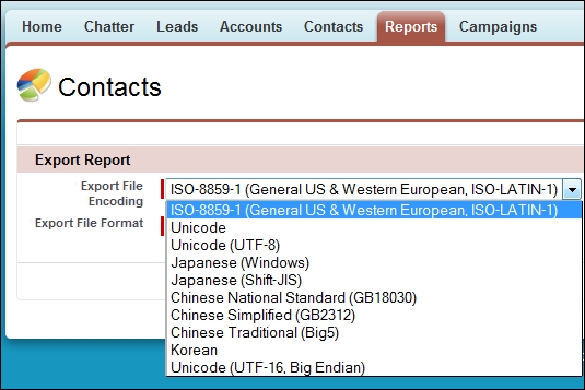 Printing and exporting reports