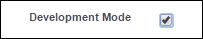 The Visualforce development mode