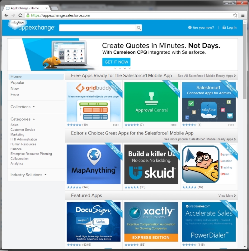 Salesforce AppExchange marketplace