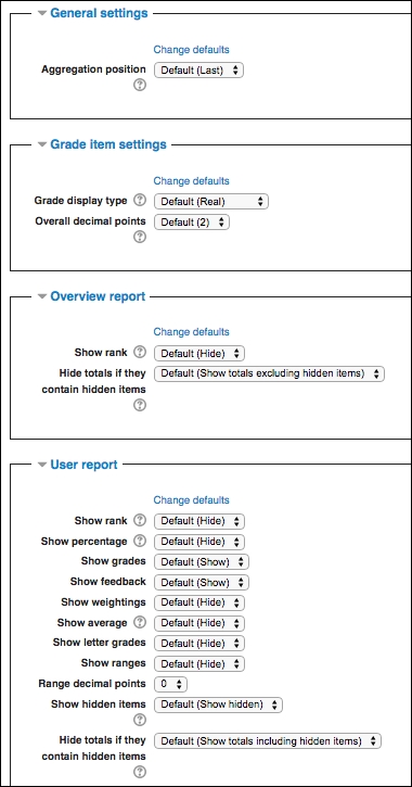 Customizing the reports view