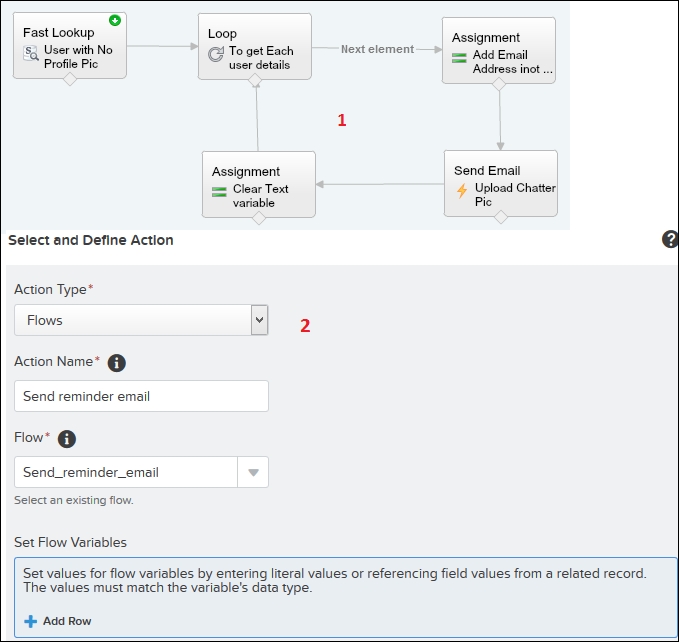 Solution 2 – a combination of Visual Workflow and Process Builder