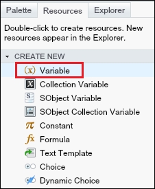 Creating a variable