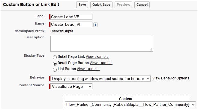 Embed a Flow into a Visualforce page