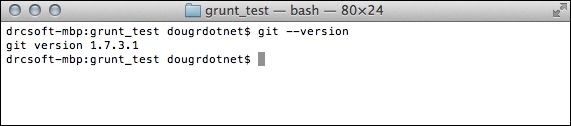 Determining the Git installation
