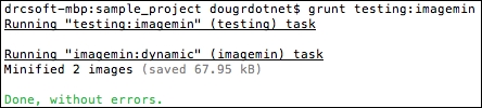 Testing the contrib-imagemin configuration