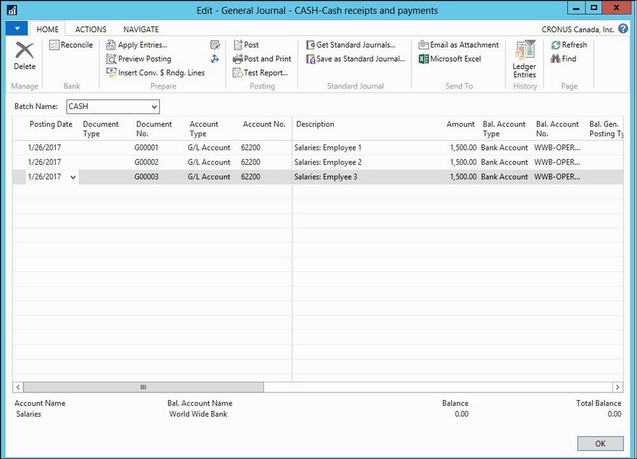 Posting accounting transactions