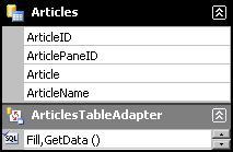 Creating the typed dataset