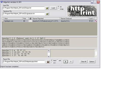 HTTP fingerprinting