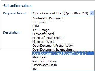 Converting Microsoft Office documents to ODF