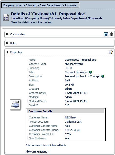 Use custom aspect as a business rule