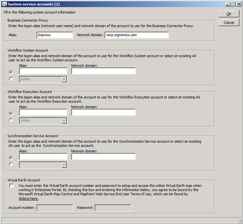 Creating the Business Connector proxy user