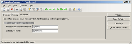 Dynamics AX SQL Server Reporting Services setup