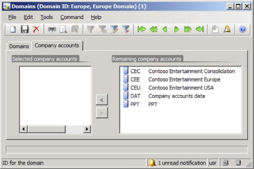 Creating and setting up domains