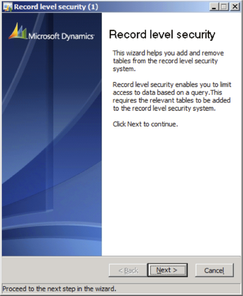 Setting up Record Level Security