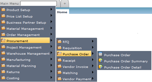 The Procurement flow