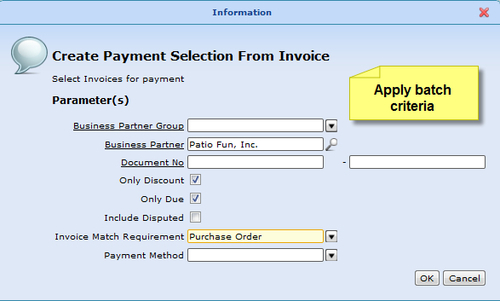 Batch processing