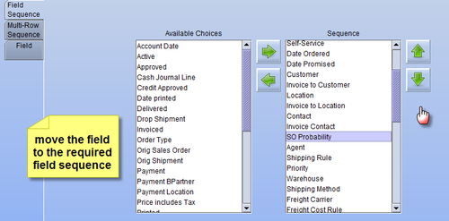 Adding our custom field to the Order window